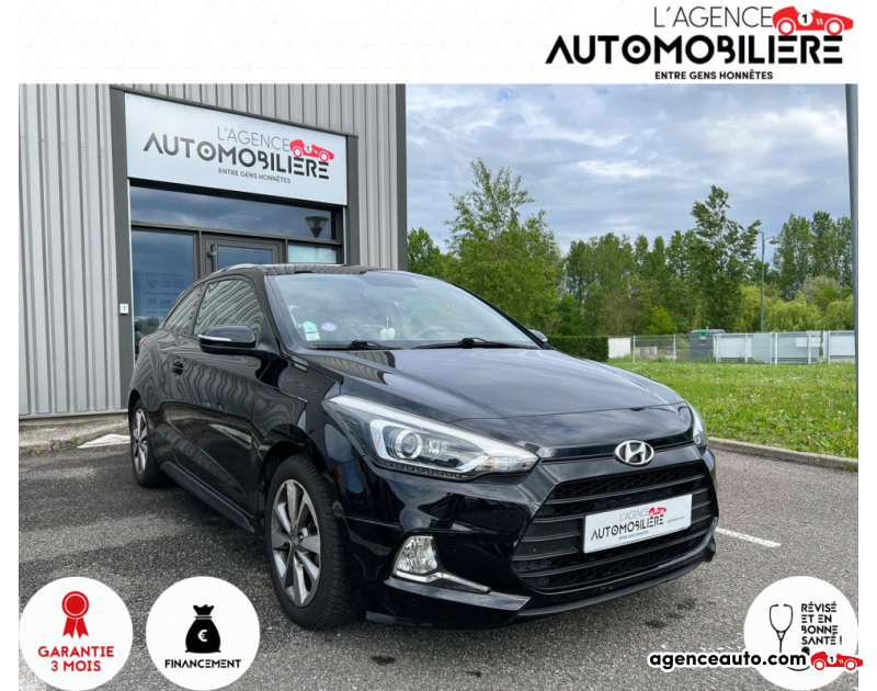 Compra de Coches Usados, Coches Usados Baratos %'|'% Agence Auto Hyundai i20 II Coupé 1.2 INTUITIVE 84 CV Noir Año 2018 Manuelle Essence